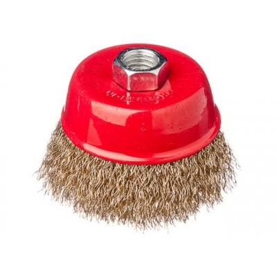 Щетка металлическая для УШМ 75мм/М14 (чашка) ЕРМАК 656-037 г Щетка металлическая для УШМ 75мм/М14 (чашка) ЕРМАК 656-037 г