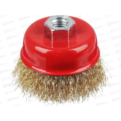 Щетка металлическая для УШМ 75мм/М14 (чашка) ЕРМАК 656-037  г