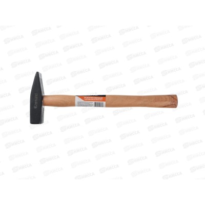 Молоток кованый ЕРМАК 400гр с деревянной  ручкой  *6  г 662-001
