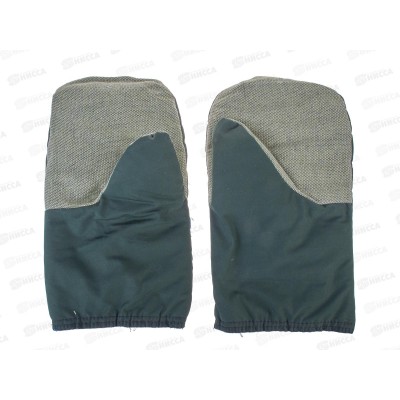 Рукавицы ватные 2-слойные, ватин брезентовый налодонник *5/50