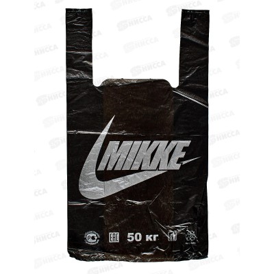 Пакет майка ПНД 30*50*30мкм Mikke черный *50/1000 Пакет майка ПНД 30*50*30мкм Mikke черный *50/1000