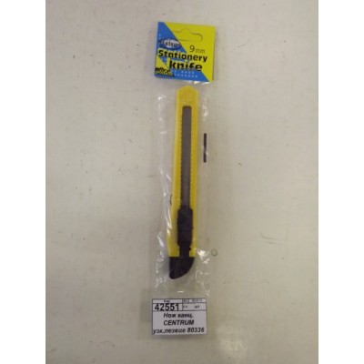 Нож канцелярский CENTRUM 80336 узкое лезвие *60/1200 Нож канцелярский CENTRUM 80336 узкое лезвие *60/1200