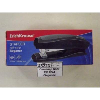 Степлер №24 EK 2244 Elegance Half-strip, до 20л, асс. *12/72
