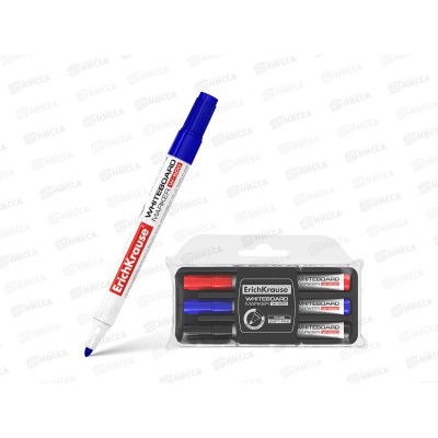 Маркеры для доски EK W500 3 цвета +губка, 31006 *12/144 Маркеры для доски EK W500 3 цвета +губка, 31006 *12/144