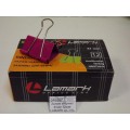 Зажим для бумаг LAMARK неоновый, картонная упаковка, BC0691 51мм 12шт  *60 Зажим для бумаг LAMARK неоновый, картонная упаковка, BC0691 51мм 12шт  *60