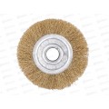 Щетка металлическая для Угловой Шлифовальной Машины 125мм/22мм плоская ЕРМАК 656-055   г