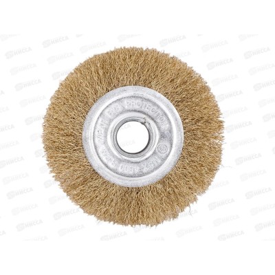 Щетка металлическая для Угловой Шлифовальной Машины 125мм/22мм плоская ЕРМАК 656-055   г