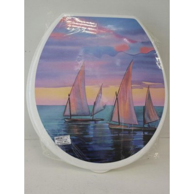 Сиденье на унитаз МП с рисунком Кораблики *10 Сиденье на унитаз МП с рисунком Кораблики *10