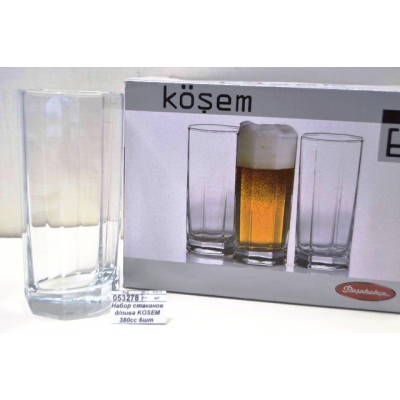 Набор стаканов для пива KOSEM 380cc 6штук 42082 *8 Набор стаканов для пива KOSEM 380cc 6штук 42082 *8