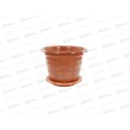 Горшок цветочный "Виола" 5л с поддоном коричневый *15 М1535 Горшок цветочный "Виола" 5л с поддоном коричневый *15 М1535