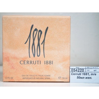 Cerruti 1881, туалетная вода  50мл женская. М