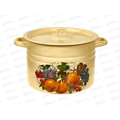 Кастрюля 8,0л цилиндрическая декоративная палевая с петлей С1620.П *2