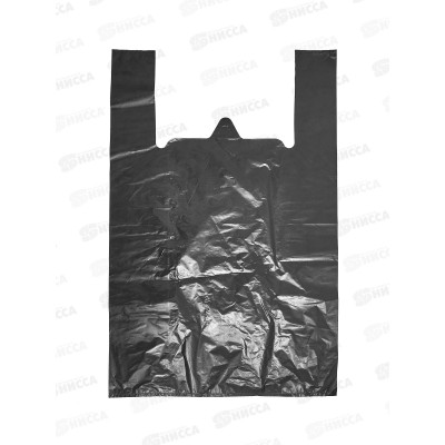 Пакет майка ПНД 42*64*40мкм Черный 50кг *50/500