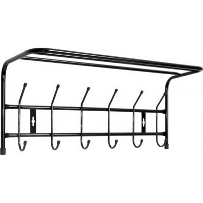 Вешалка настенная с полкой 600*238*268мм (6 крючков) ВП6 Вешалка настенная с полкой 600*238*268мм (6 крючков) ВП6