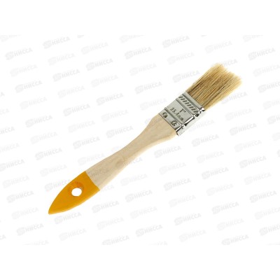 Кисть плоская  Хобби 1 Белый, (25мм) 0101910   *12/960