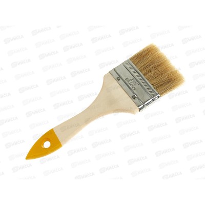 Кисть плоская  Хобби 2,5 Белый, (63мм) 0101925 *12/600