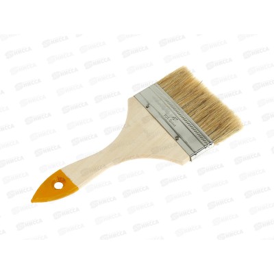 Кисть плоская  Хобби 4 Белый, (100мм) 0101940 *12/240