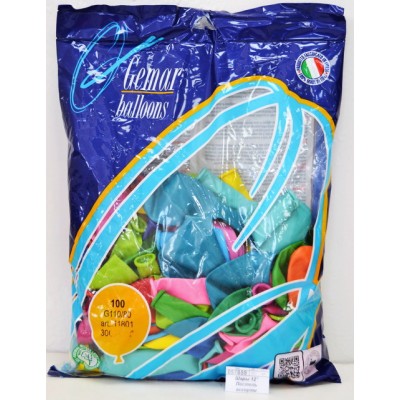 Шары 12" Пастель ассорти (упаковка 100шт) 1101-0006 *50 Шары 12" Пастель ассорти (упаковка 100шт) 1101-0006 *50