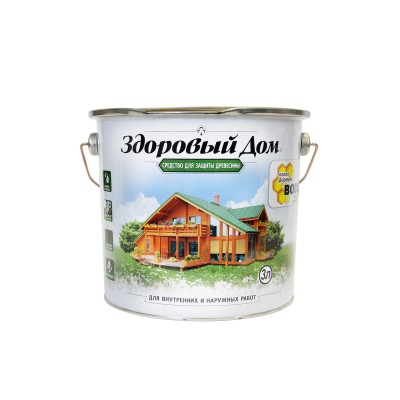 Здоровый Дом 3л дуб деревозащитное средство Л-С *4 Здоровый Дом 3л дуб деревозащитное средство Л-С *4