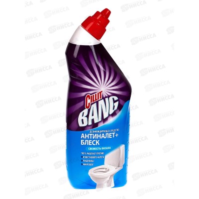 СИЛИТ BANG средство дезинфицирующее для туалета Анти-налет+Свежесть океана 750мл *8