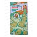 Салфетка микрофибра &quotЯблочки&quot 30*30см 3дизайна,  HC58-76 *20
