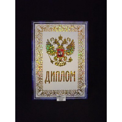 Диплом А4 ЛиС двойной, голограмма, ДФГ-035 *10 Диплом А4 ЛиС двойной, голограмма, ДФГ-035 *10