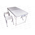 Стол+4 стула складные 8833-1 пластмассовый (034285)   Ж