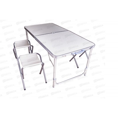 Стол+4 стула складные 8833-1 пластмассовый (034285)   Ж