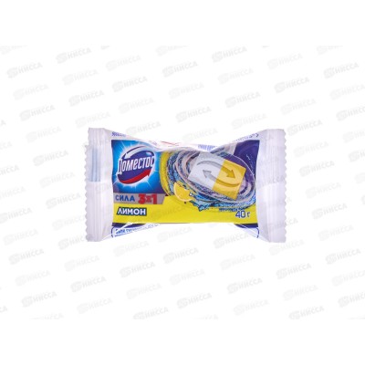 ДОМЕСТОС гигиенический блок для унитаза запасной Лимон 40г *24