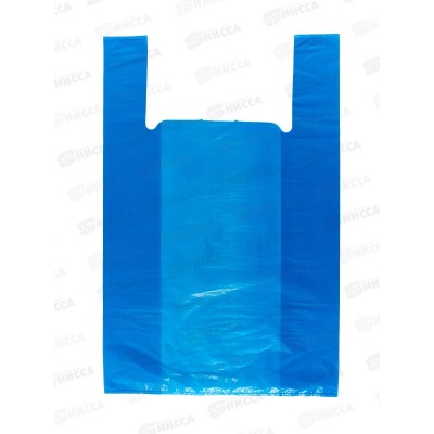 Пакет майка ПНД 42*64*40мкм синий 50кг *50/500 Пакет майка ПНД 42*64*40мкм синий 50кг *50/500