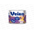 Бумага туалетная Linia Veiro Standart plus 2слойная, 4шт *15  /3C24