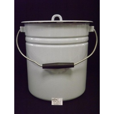 Ведро 12л с крышкой цельнотянутое светлое С41224.ц *2