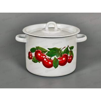 Кастрюля 3,5л цилиндрическая декорированная С1612 *4 Кастрюля 3,5л цилиндрическая декорированная С1612 *4