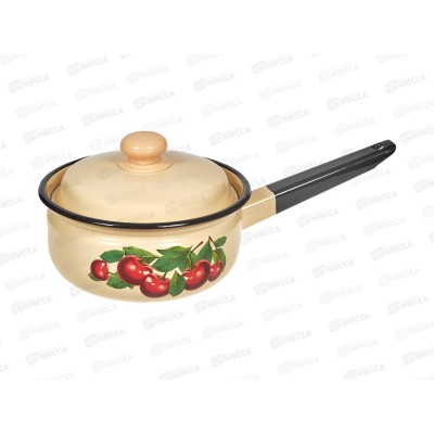 Ковш 1,5л с крышкой декорированный палевый С2108.3П *12 Ковш 1,5л с крышкой декорированный палевый С2108.3П *12