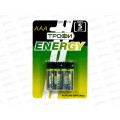 Батарейка ТРОФИ LR03 ENERGY Alkaline, 4BL *4/40/960