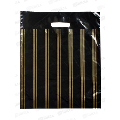 Пакет пробивной 37*45 50мкр Золотая полоса/Бронза *50/1000