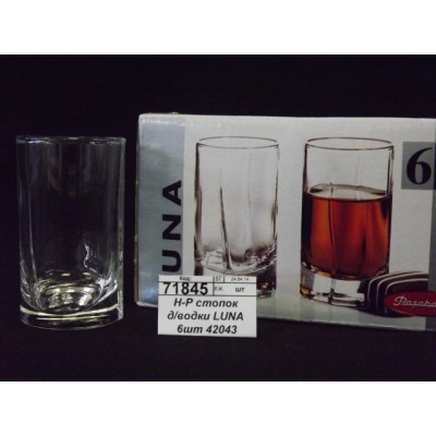 Набор стопок для водки LUNA 6шт 42043 *12 Набор стопок для водки LUNA 6шт 42043 *12