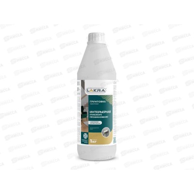 ГРУНТ интерьерный глубокого проникновения против плесени 1л, Лакра *12/432 ГРУНТ интерьерный глубокого проникновения против плесени 1л, Лакра *12/432