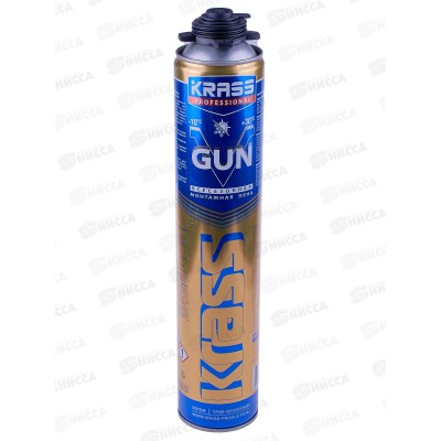 Пена монтажная KRASS  Professional V50 ПРО 750мл всесезонная (Лакра) *12