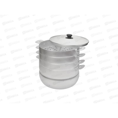 Мантоварка 6,0л с 3 сетками алюминиевая 180635