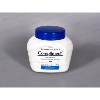 КОМПЛИМЕНТ Бальзам для волос Ultra-Shine 500мл блеск для поврежденных * 12
