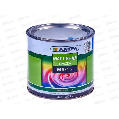 Краска Лакра МА-15 синяя 1,9кг *3 Л Краска Лакра МА-15 синяя 1,9кг *3 Л