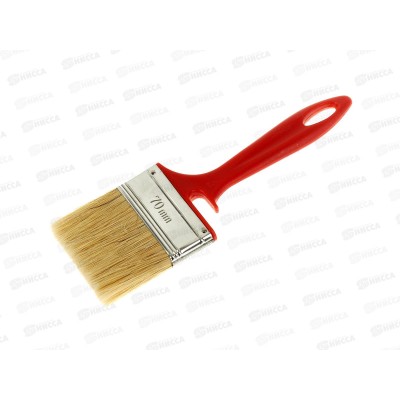 Кисть плоская Стандарт пластиковая ручка,  70мм, 0100570 *12/240