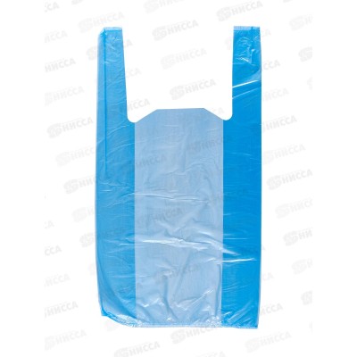 Пакет майка ПНД 24*44*10мкм синий, без подписи * 100/4000 Пакет майка ПНД 24*44*10мкм синий, без подписи * 100/4000