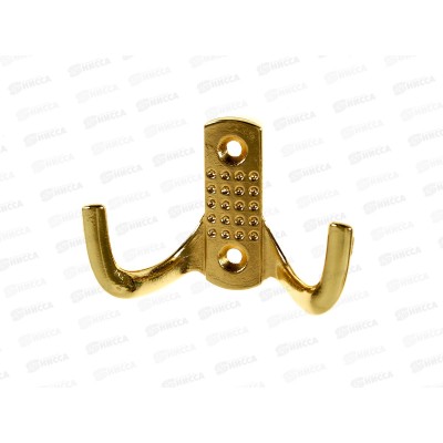 Крючок двойной 1149 золото (016513)  *100  Ж