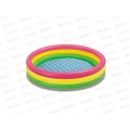 Бассейн 57422 (147х33см) Радуга 3-х секционный. надувное дно INTEX  *6