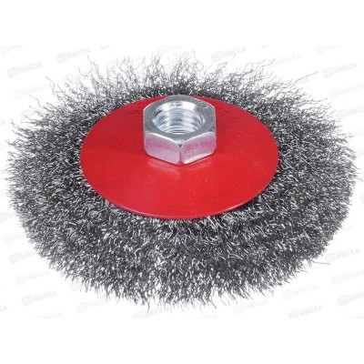 Щетка металлическая для Угловой Шлифовальной Машины 100мм/М14 (тарелка) ЕРМАК 656-041 г Щетка металлическая для Угловой Шлифовальной Машины 100мм/М14 (тарелка) ЕРМАК 656-041 г