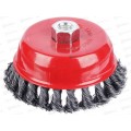 Щетка металлическая для Угловой Шлифовальной Машины 125мм/М14 крученая (чашка) ЕРМАК 656-046  г