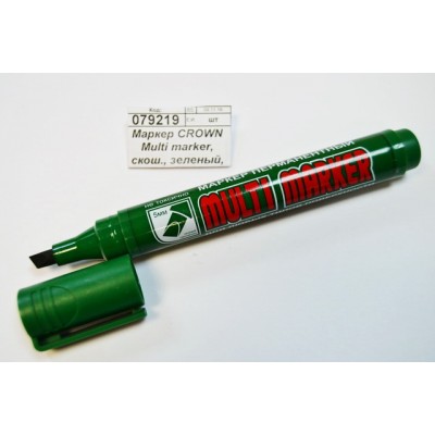 Маркер CROWN Multi marker, скошенный , зеленый, CPM-800 CH *12