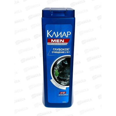 CLEAR шампунь 400мл Глубокое очищение для мужчин *12